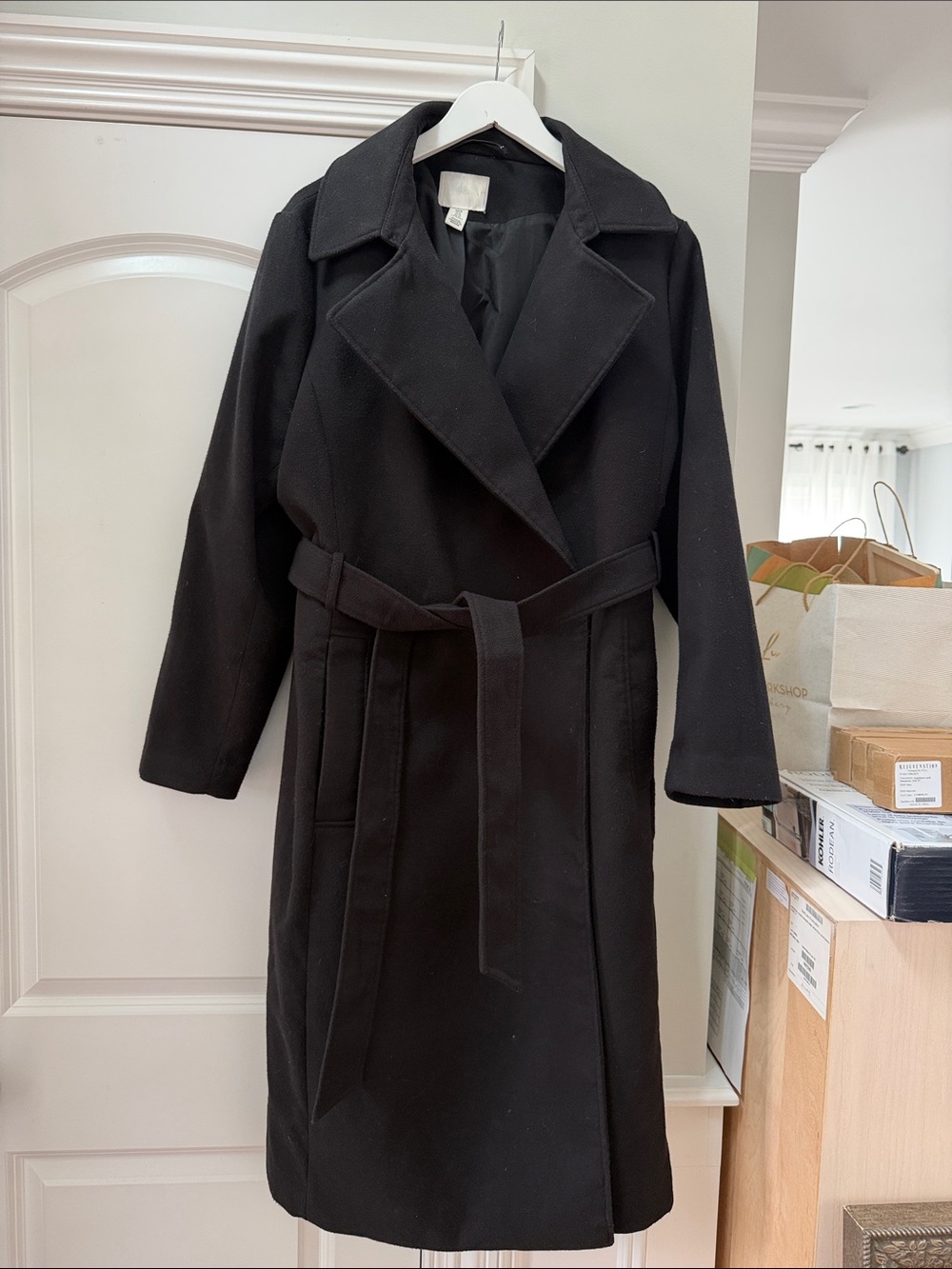 H&M belted coat